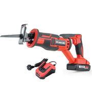 BAUMR-AG 20V SYNC Cordless Lithium Power Reciprocating Saw, with Battery, Charger, 3 Cutting Blades