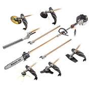 BAUMR-AG 65cc 7in1 Long Reach Garden Multi-tool, Pole Saw, Hedge & Line Trimmer, Brush Cutter, 12