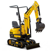 PRE-ORDER BAUMR-AG BSR8000 1T 12hp Mini Excavator with Bucket, 12.3kN Digging Force, 720-900mm Hydraulic Adjustable Tracks