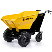 BAUMR-AG 300kg / 110L Electric Wheelbarrow, Motorised Tipping Action, 48V 20Ah Battery Powered Mini Dumper