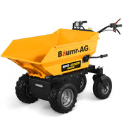 PRE-ORDER BAUMR-AG 48V Battery Powered Wheelbarrow, 200L Bucket, 1000W Brushless Electric Motor, 500kg Capacity