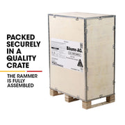 BAUMR-AG 77KG 285 x 345mm Tamping Rammer, 10kN 6.5hp, w/ Transport Wheel Kit, Compactor for Soil Sand Gravel Asphalt - BRM-700