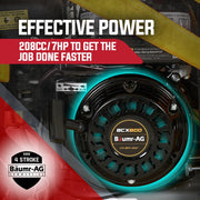 BAUMR-AG 111kg 400x545mm 7.0HP Plate Compactor, Sprinkler System (BCX-800)