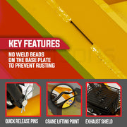 BAUMR-AG 111kg 400x545mm 7.0HP Plate Compactor, Sprinkler System (BCX-800)