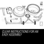 Baumr-AG  220L Portable Electric Concrete Cement Mixer