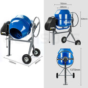Baumr-AG  220L Portable Electric Concrete Cement Mixer