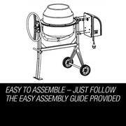 Baumr-AG 135L Portable Electric Concrete Cement Mixer