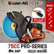 Baumr-AG Concrete Cut Off Demolition Saw Wet Demo Road Cutter Brick