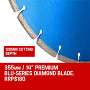 Baumr-AG Concrete Cut Off Demolition Saw Wet Demo Road Cutter Brick