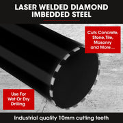 BAUMR-AG 254 x 400mm Diamond Core Drill Bit DBX Series, Industrial 1.1/4-UNC