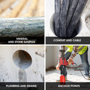 BAUMR-AG 2000W 160mm Handheld Core Drill w/Stand,63mm & 127mm Drill Bit Combo, for Concrete Coring Hole Drilling