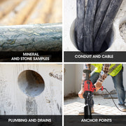 PRE-ORDER BAUMR-AG 3200W 280mm Vertical Stand Core Drill & 202mm Drill Bit Combo, for Demolition Concrete Coring Hole Drilling