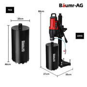 PRE-ORDER BAUMR-AG 3200W 280mm Vertical Stand Core Drill & 202mm Drill Bit Combo, for Demolition Concrete Coring Hole Drilling