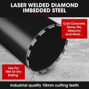 PRE-ORDER BAUMR-AG 3200W 280mm Vertical Stand Core Drill & 202mm Drill Bit Combo, for Demolition Concrete Coring Hole Drilling