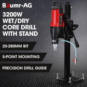 BAUMR-AG 3200W 280mm Concrete Core Drill with Stand Rig