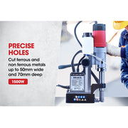 Baumr-AG 1500W Magnetic Annular Cutter Drill Press, Automatic Lubrication