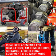 Baumr-AG 7HP DIESEL Stationary Engine 4 Stroke OHV Horizontal Shaft Motor