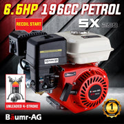 BAUMR-AG 6.5HP Petrol Stationary Engine Motor 4-Stroke OHV Horizontal Shaft Recoil Start