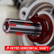 BAUMR-AG 6.5HP Petrol Stationary Engine Motor 4-Stroke OHV Horizontal Shaft Recoil Start