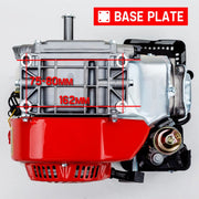 BAUMR-AG 6.5HP Petrol Stationary Engine Motor 4-Stroke OHV Horizontal Shaft Recoil Start