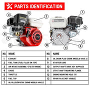 PRE-ORDER BAUMR-AG 13HP Petrol Stationary Engine OHV 4 Stroke Horizontal Shaft Electric Start Motor