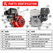 PRE-ORDER BAUMR-AG 13HP Petrol Stationary Engine 4-stroke OHV Motor Horizontal Shaft Recoil Start