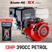 PRE-ORDER BAUMR-AG 13HP Petrol Stationary Engine 4-stroke OHV Motor Horizontal Shaft Recoil Start