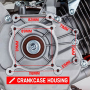 PRE-ORDER BAUMR-AG 13HP Petrol Stationary Engine 4-stroke OHV Motor Horizontal Shaft Recoil Start