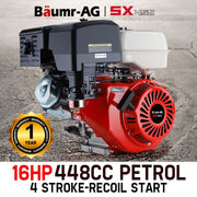 BAUMR-AG 16HP Petrol Engine OHV Motor 4-Stroke Horizontal Shaft Replacement