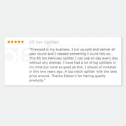 Baumr-AG  65 Ton Hydraulic Petrol Log Splitter- Hercules HPS800