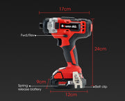 BAUMR-AG 20V SYNC Cordless Lithium Impact Driver Kit, with Battery, Charger, Carry Bag