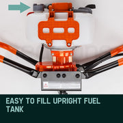 Baumr-AG Post Hole Digger 88CC Posthole Earth Auger Fence Borer Petrol Drill Bit