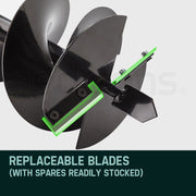 Baumr-AG Post Hole Digger 88CC Posthole Earth Auger Fence Borer Petrol Drill Bit