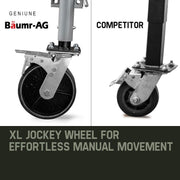 BAUMR-AG 65 Tonne Diesel Hydraulic Horizontal and Vertical Towed Wood Log Splitter with Detachable 4-Way Wedge - HDS800
