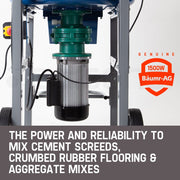 Baumr-AG 100L Mixer Mortar Electric Cement 1500W Screed Pan Heavy Duty