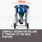 Baumr-AG 100L Mixer Mortar Electric Cement 1500W Screed Pan Heavy Duty