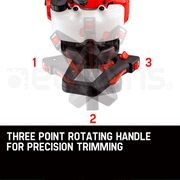 Baumr-AG 26CC Petrol Hedge Trimmer - 2-Stroke Clipper Saw Precision 24