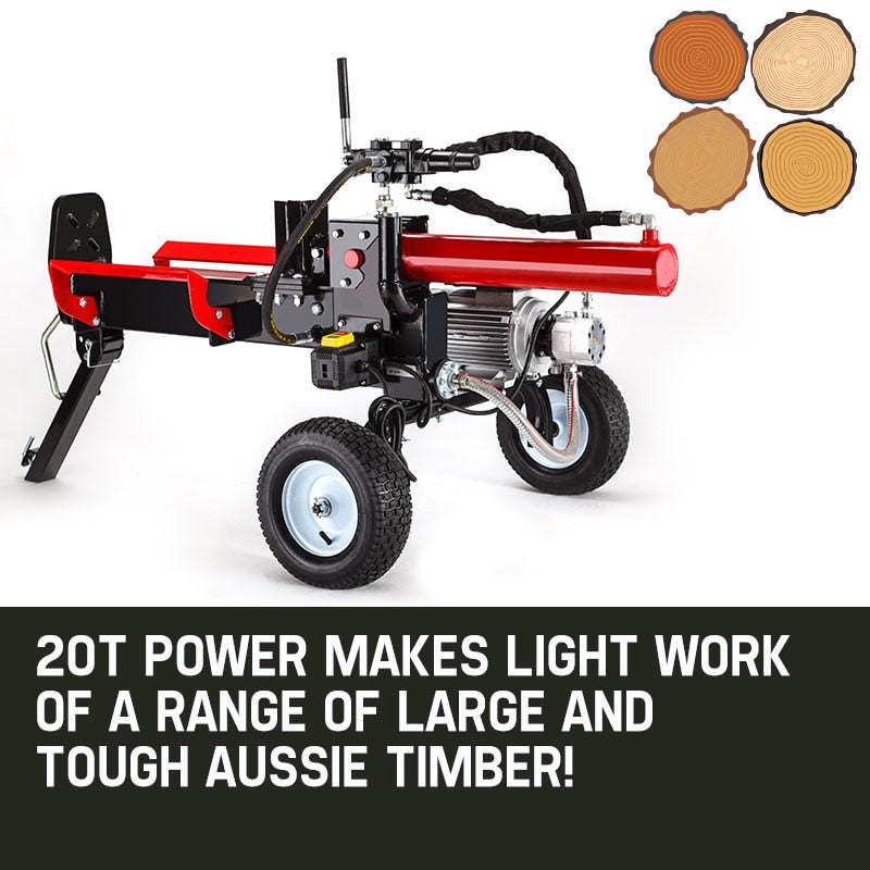 BAUMR-AG 20 Tonne Electric Hydraulic Towed Wood Log Splitter - HPS4500 ...