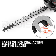 Baumr-AG 26CC Petrol Hedge Trimmer - 2-Stroke Clipper Saw Precision 24