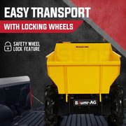 Baumr-AG Power Wheelbarrow Motorized Mini Petrol Powered Wheel Barrow Self Dump