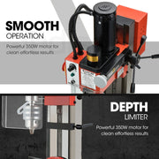 BAUMR-AG 350W Variable Speed Vertical Tilting Head Benchtop Mini Mill Drill Press, with Clamp Kit