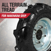 BAUMR-AG 6.5HP Mini Dumper Power Barrow Petrol-Powered with Galvanised Bucket