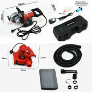 BAUMR-AG 2000W 125mm Wall Chaser and 900W Vacuum Dust Collector Combo, with 4 Diamond Blades
