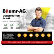 BAUMR-AG 2000W 125mm Wall Chaser and 900W Vacuum Dust Collector Combo, with 4 Diamond Blades
