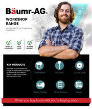 BAUMR-AG 350W Variable Speed Vertical Tilting Head Benchtop Mini Mill Drill Press, with Clamp Kit