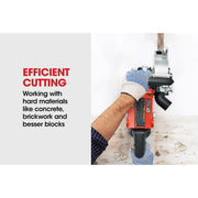 BAUMR-AG 2000W 125mm Wall Chaser and 900W Vacuum Dust Collector Combo, with 4 Diamond Blades
