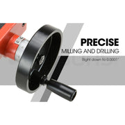 BAUMR-AG 350W Variable Speed Vertical Tilting Head Benchtop Mini Mill Drill Press, with Clamp Kit