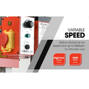 BAUMR-AG 350W Variable Speed Vertical Tilting Head Benchtop Mini Mill Drill Press, with Clamp Kit