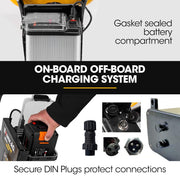 BAUMR-AG 40V Battery Powered Material Handling Dumper Wheelbarrow Motorised Electric, 300kg Capacity