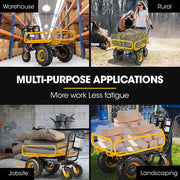 BAUMR-AG 40V Battery Powered Material Handling Dumper Wheelbarrow Motorised Electric, 300kg Capacity